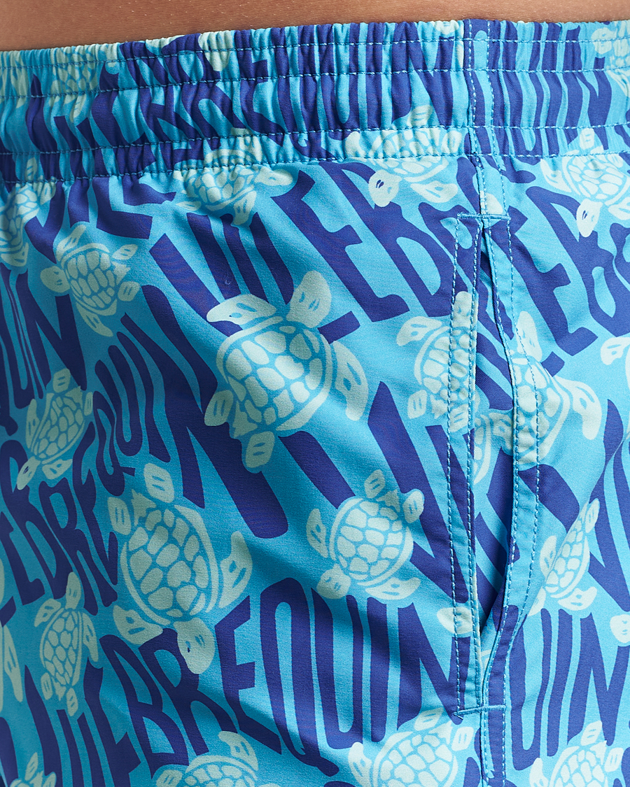 Men | Swimwear | Vilebrequin | Moorea Swimshorts Topaze Bleue