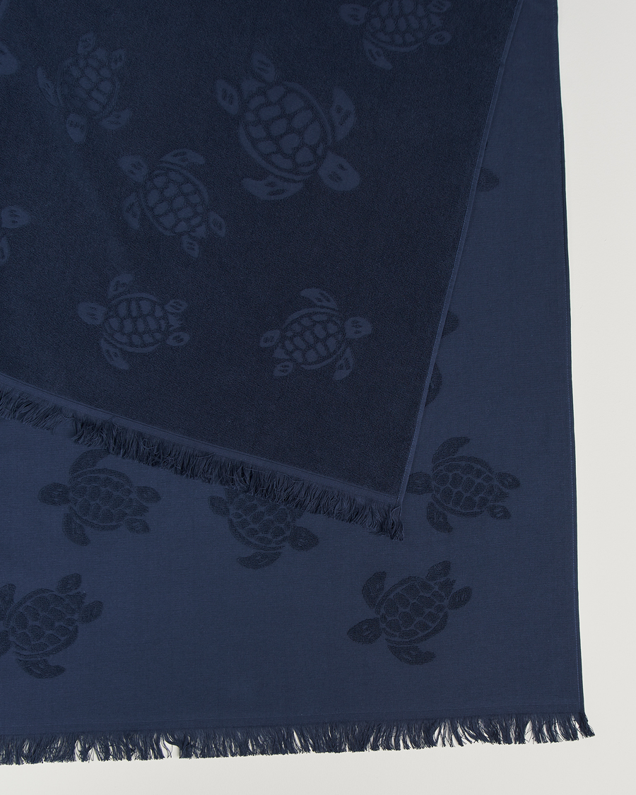 Men | Fabrics | Vilebrequin | Santah Organic Cotton Towel Bleu Marine