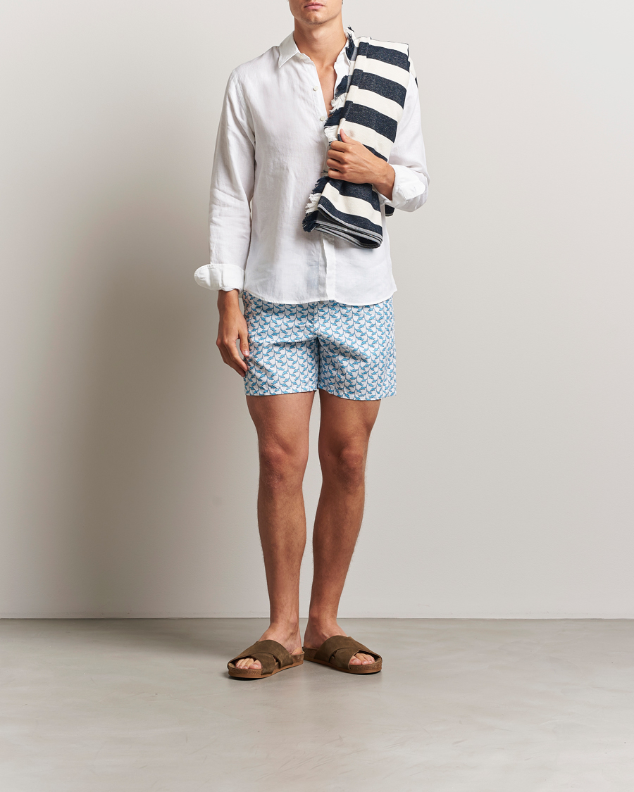 Men | Swimwear | Vilebrequin | Moorea Swimshorts Blanc
