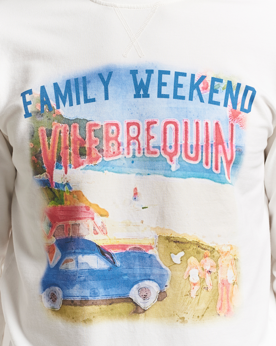 Men | Sweaters & Knitwear | Vilebrequin | Printed Crew Neck Sweatshirt Off White