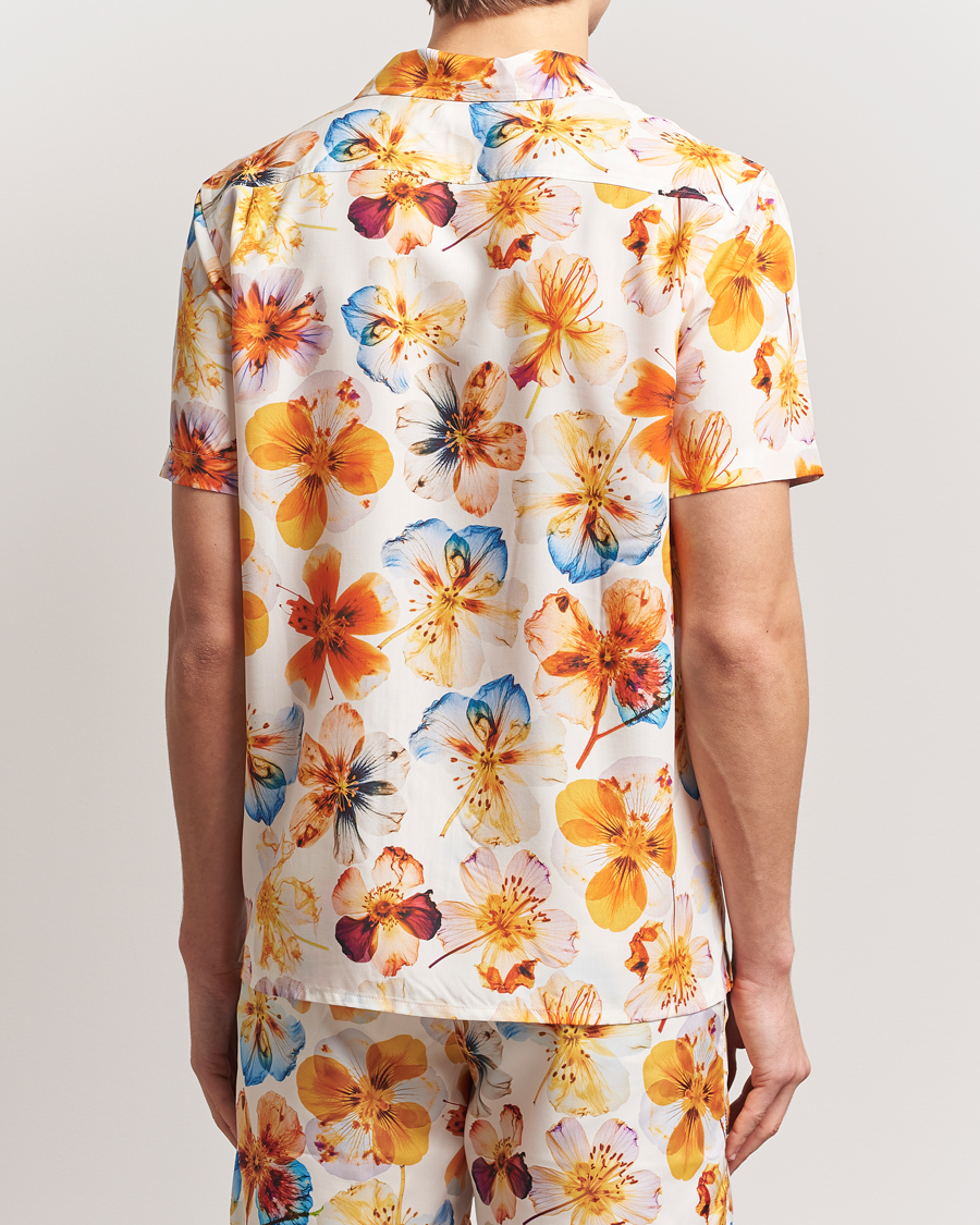 Men | Shirts | Orlebar Brown | Hibbert Oshibana Printed Shirt White Sand