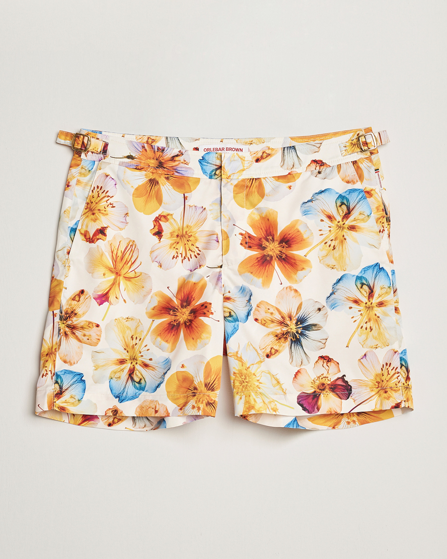 Men | Swimwear | Orlebar Brown | Bulldog Oshibana Printed Swimshorts White Sand