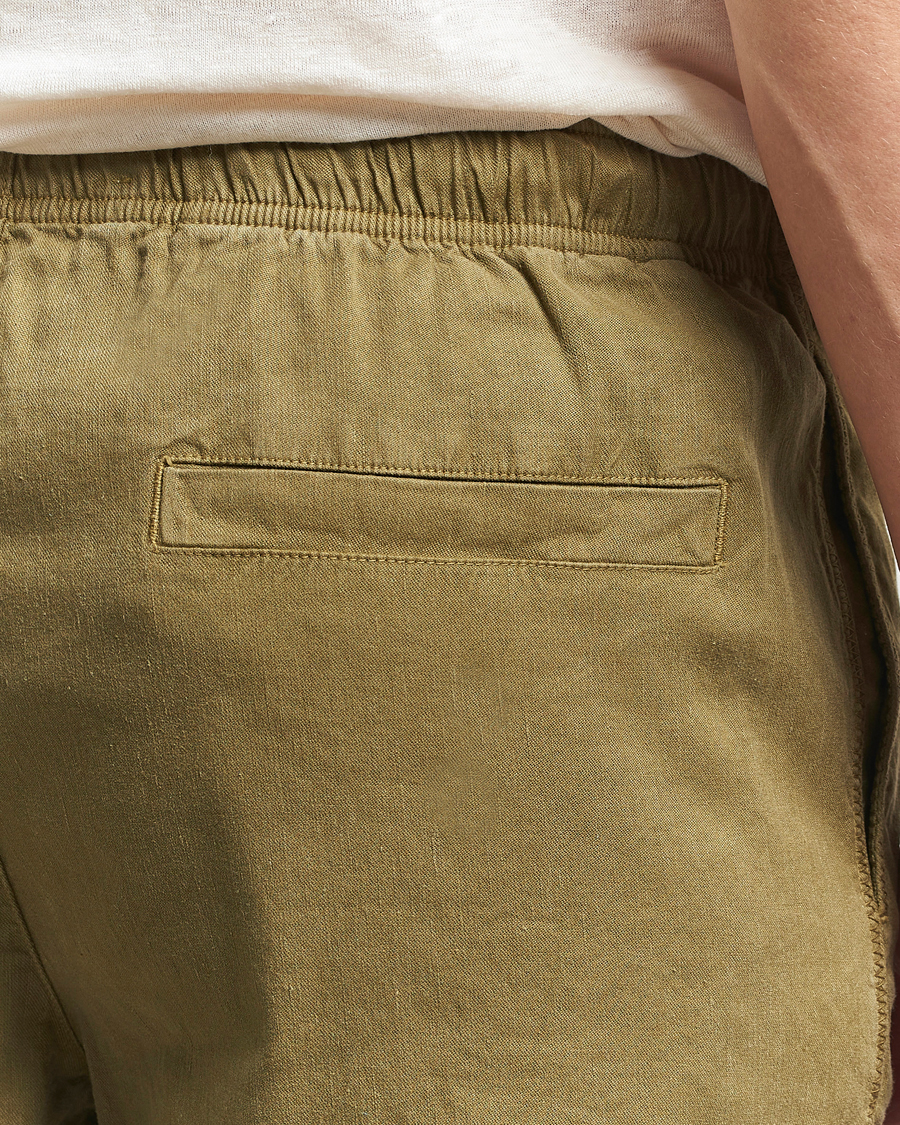 Men | Trousers | Orlebar Brown | Alex Garment Dyed Linen Pants Agave Green