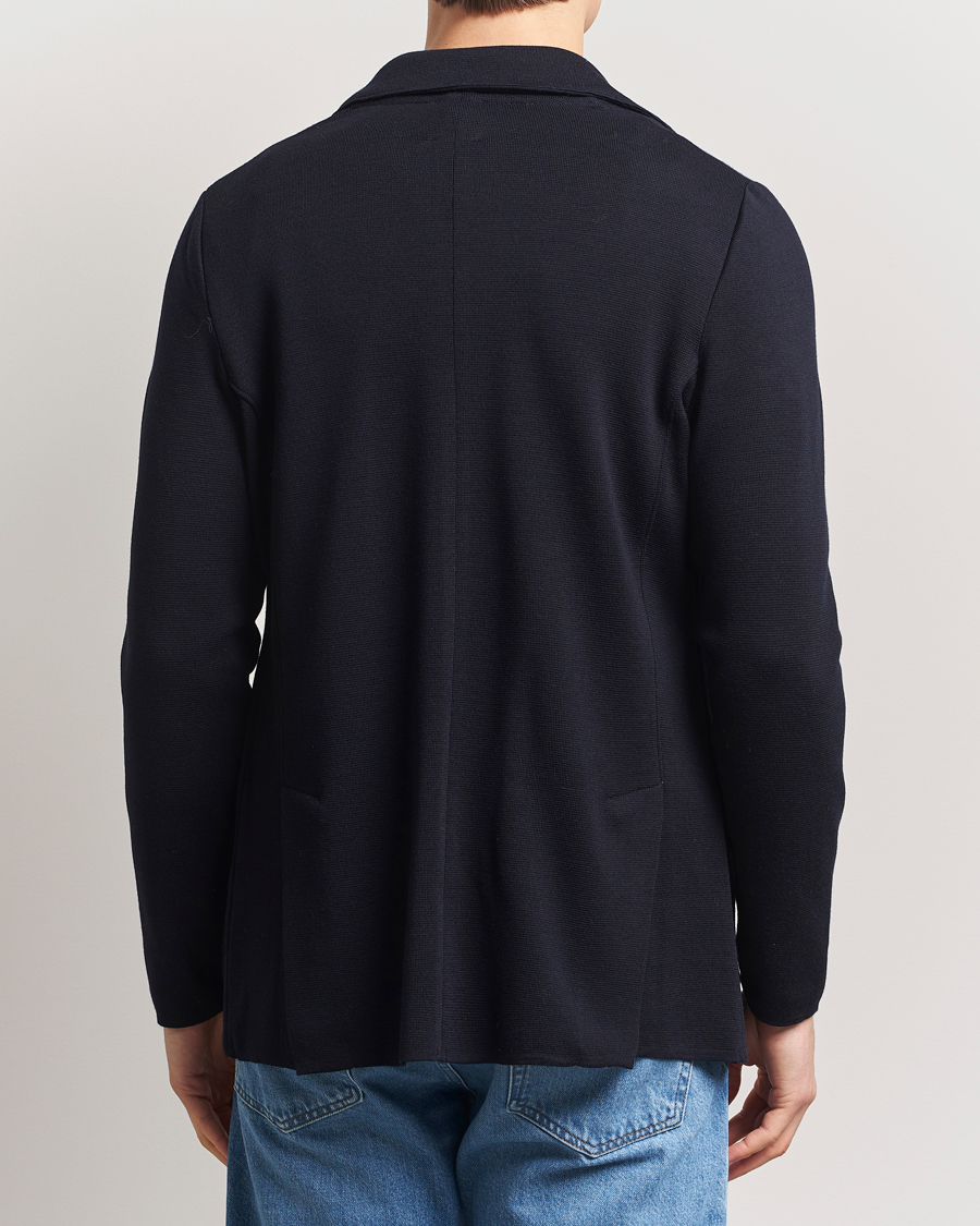 Men | Blazers | Stenströms | Milano Knitted Blazer Navy