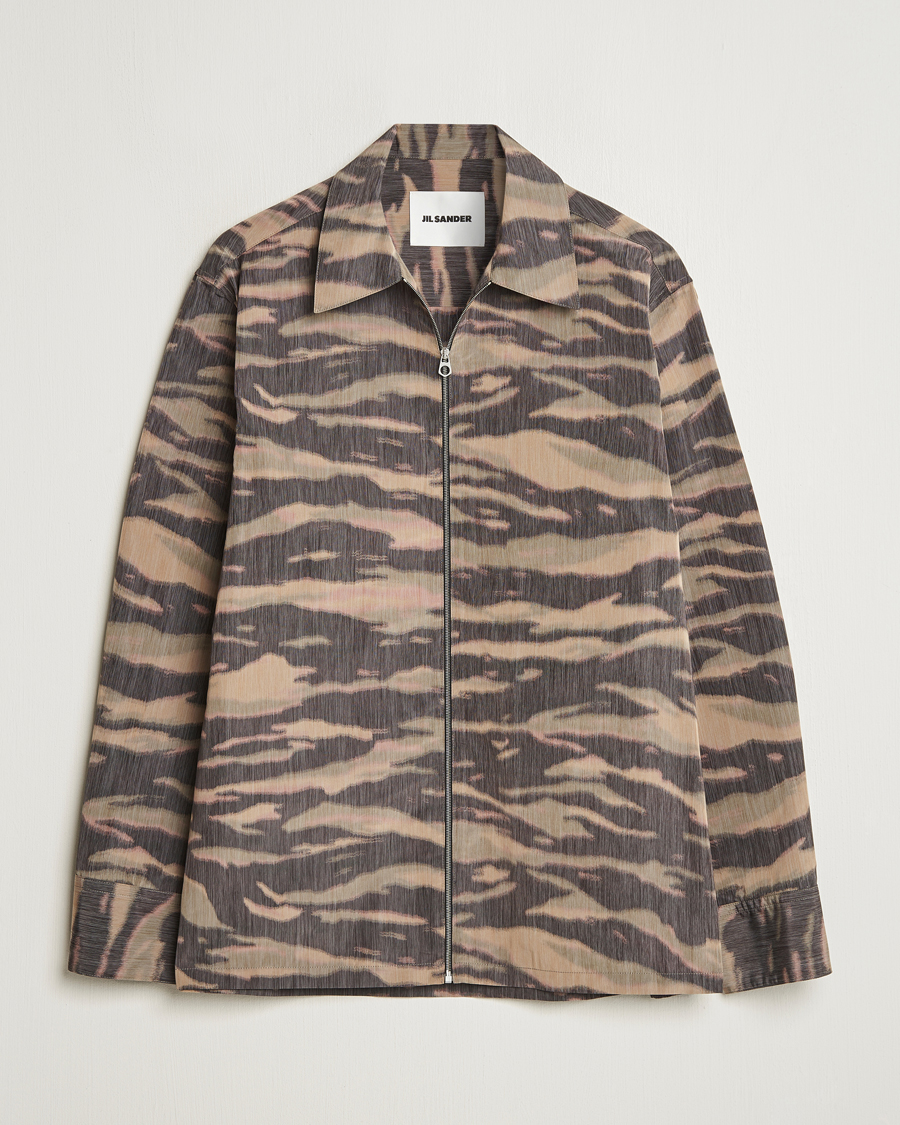 Men | Shirts | Jil Sander | Zip Shirt Jacket Camouflage