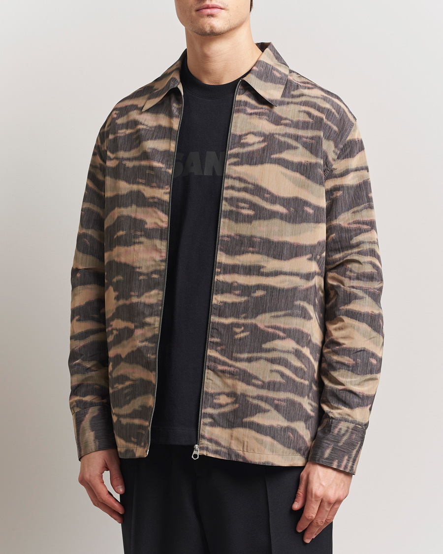 Men | Shirts | Jil Sander | Zip Shirt Jacket Camouflage
