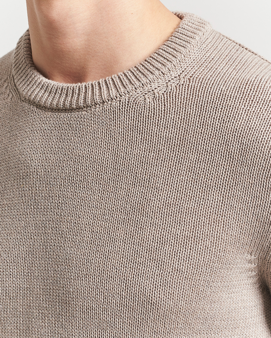 Men | Sweaters & Knitwear | Zanone | Soft Cotton Crewneck Sweater Beige