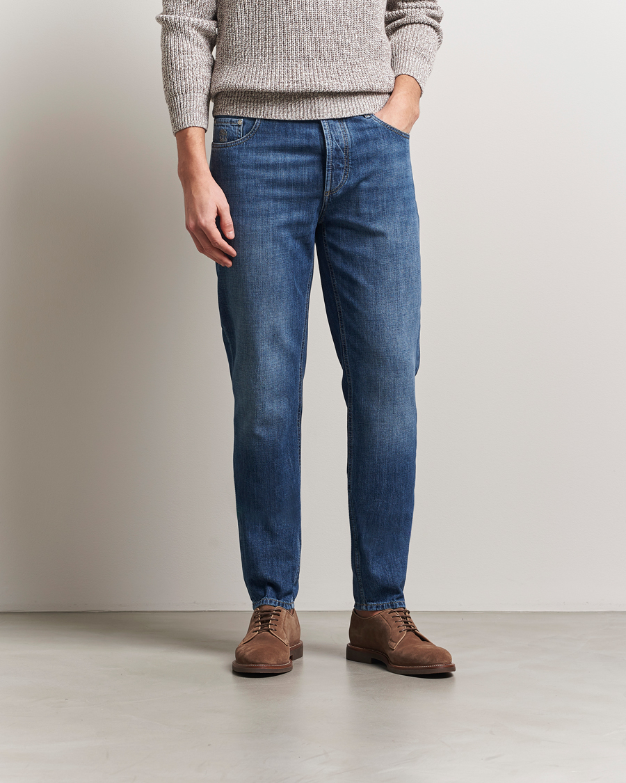Men | Jeans | Brunello Cucinelli | Traditional Fit Jeans Blue Wash