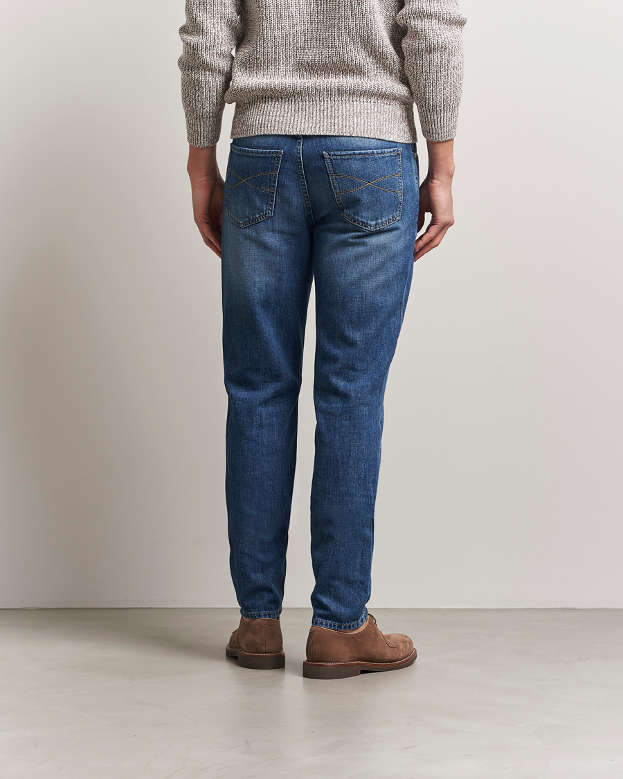 Men | Jeans | Brunello Cucinelli | Traditional Fit Jeans Blue Wash
