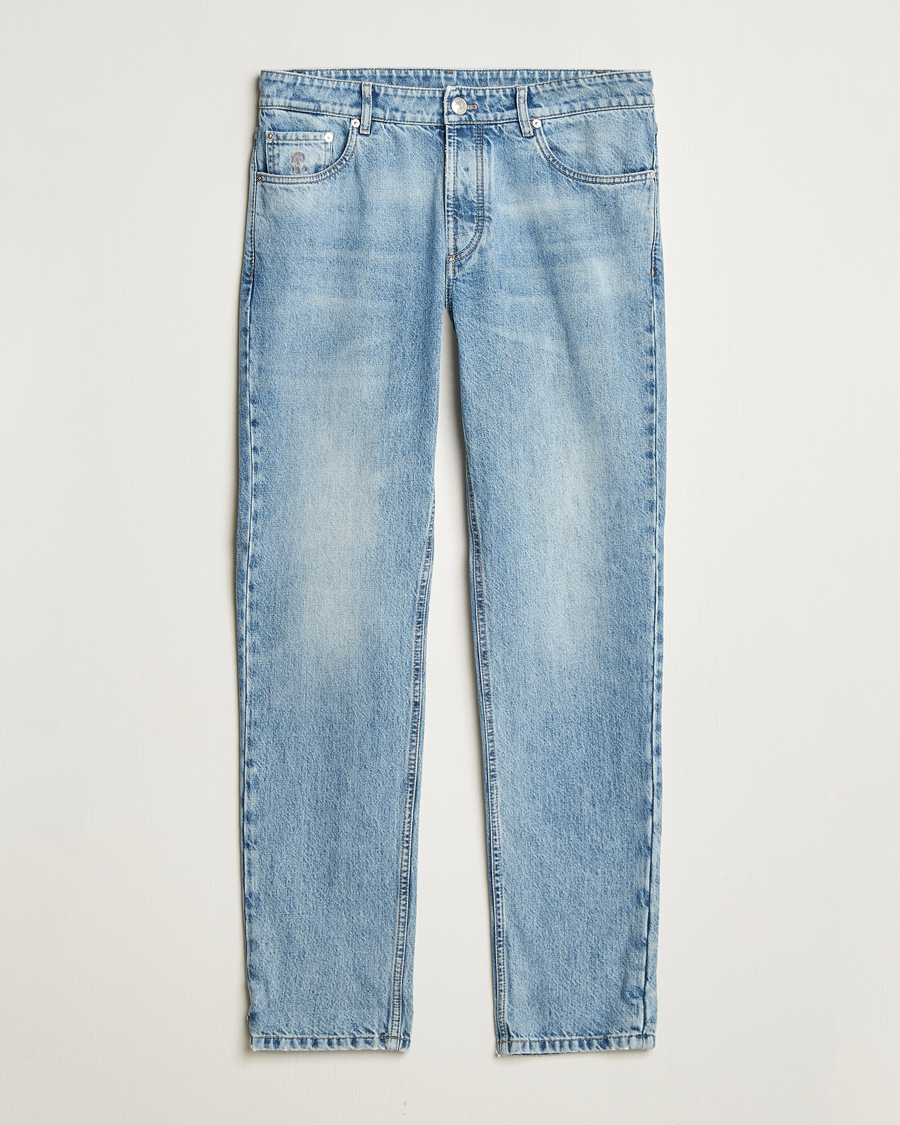 Men | Jeans | Brunello Cucinelli | Traditional Fit Jeans Light Denim