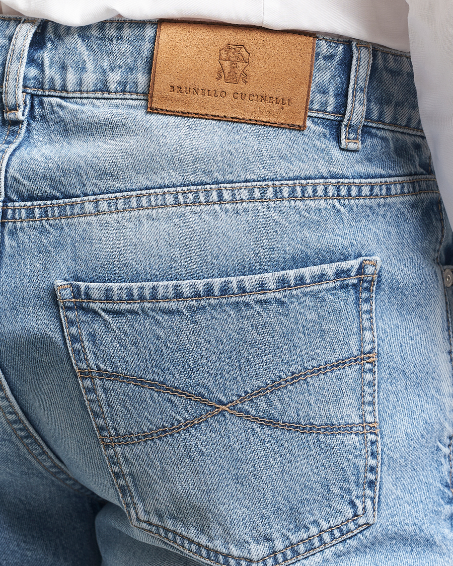 Men | Jeans | Brunello Cucinelli | Traditional Fit Jeans Light Denim