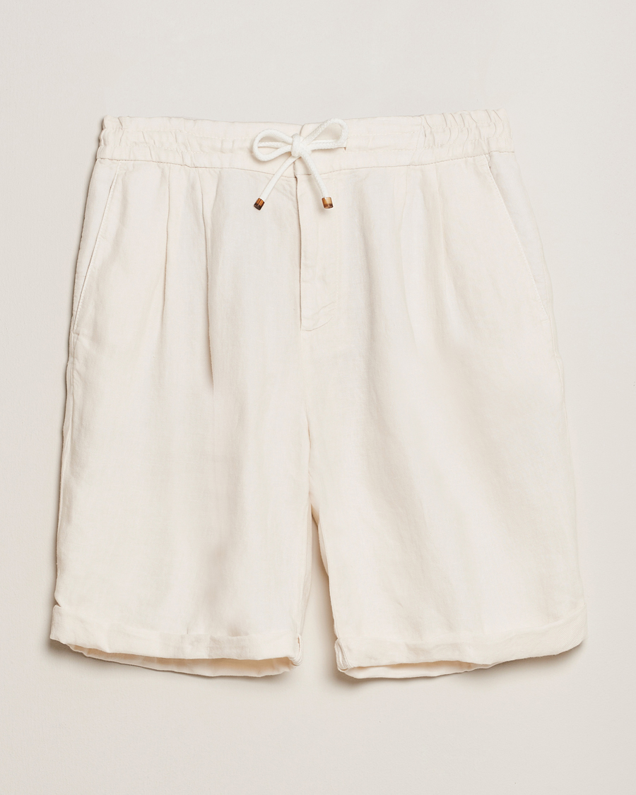 Men | Shorts | Brunello Cucinelli | Drawstring Shorts Off White