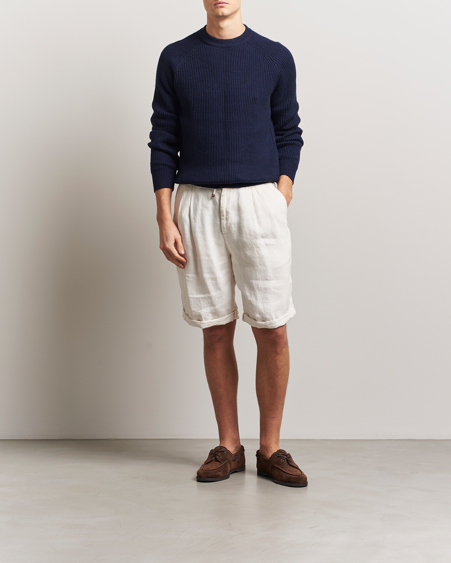 Men | Shorts | Brunello Cucinelli | Drawstring Shorts Off White
