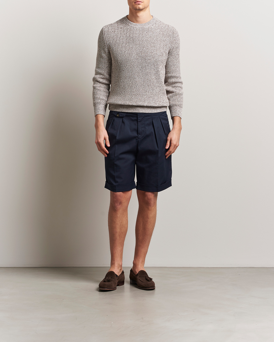 Men | Shorts | Brunello Cucinelli | Cotton Chino Shorts Navy