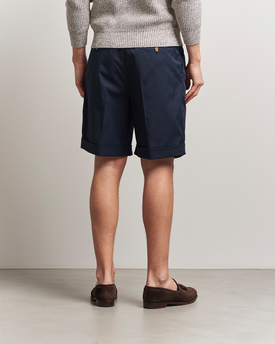 Men | Shorts | Brunello Cucinelli | Cotton Chino Shorts Navy
