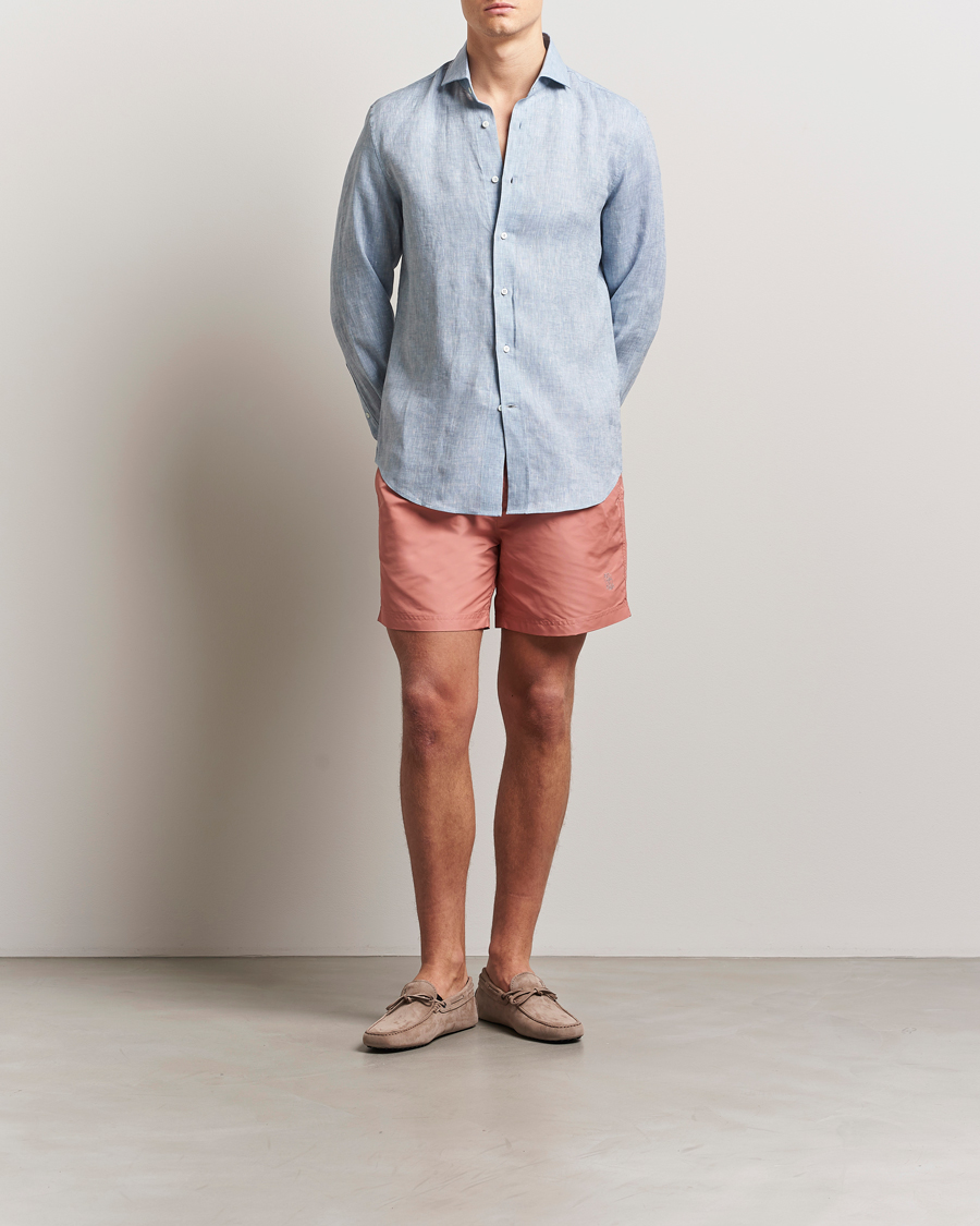 Men | Swimwear | Brunello Cucinelli | Nylon Swim Trunks Dusty Red