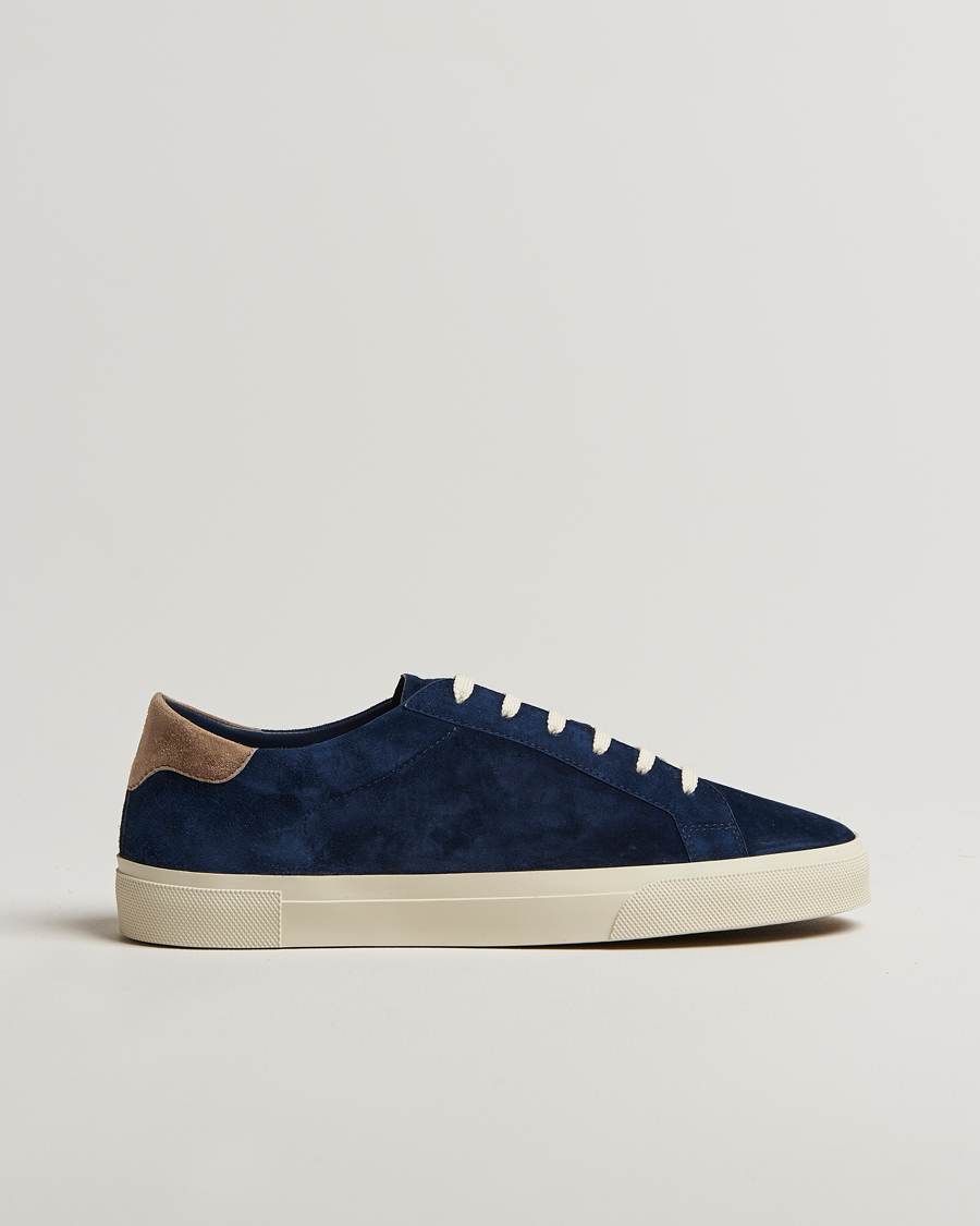 Men | Sneakers | Brunello Cucinelli | Low Top Sneakers Navy Suede
