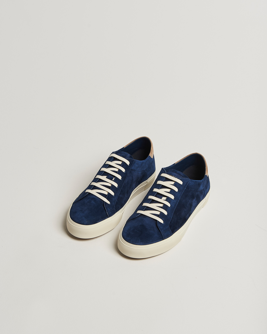 Men | Sneakers | Brunello Cucinelli | Low Top Sneakers Navy Suede