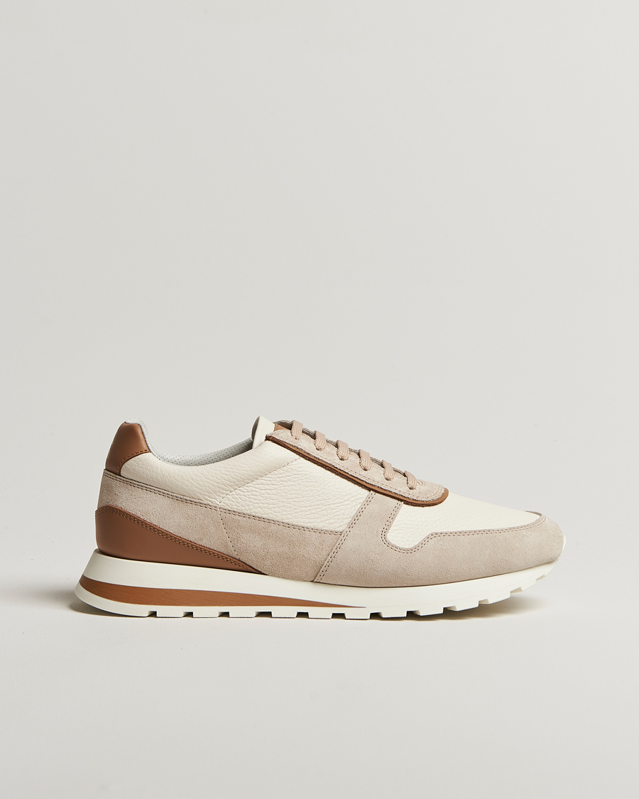 Men | Sneakers | Brunello Cucinelli | Luxury Running Sneakers Light Beige