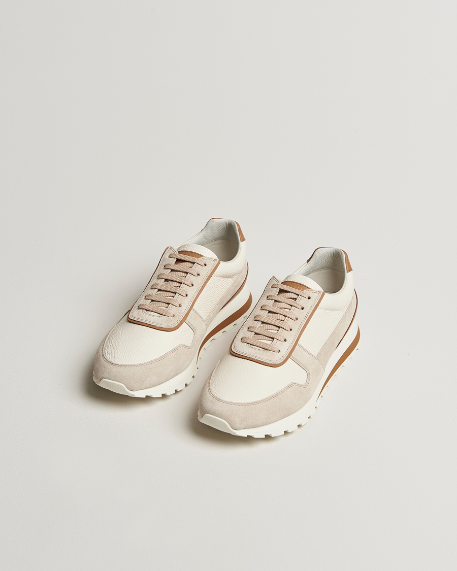 Men | Sneakers | Brunello Cucinelli | Luxury Running Sneakers Light Beige