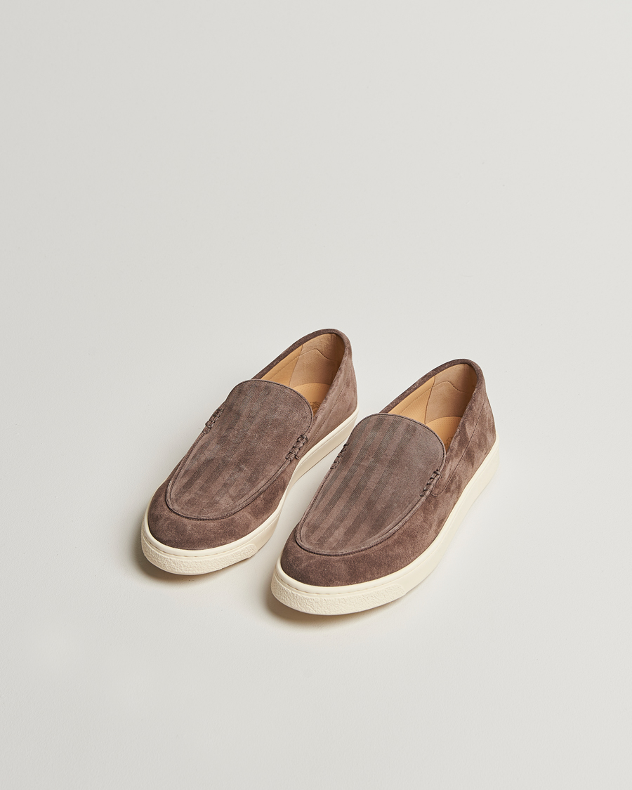 Men | Loafers | Brunello Cucinelli | Moccasin Loafer Brown Suede