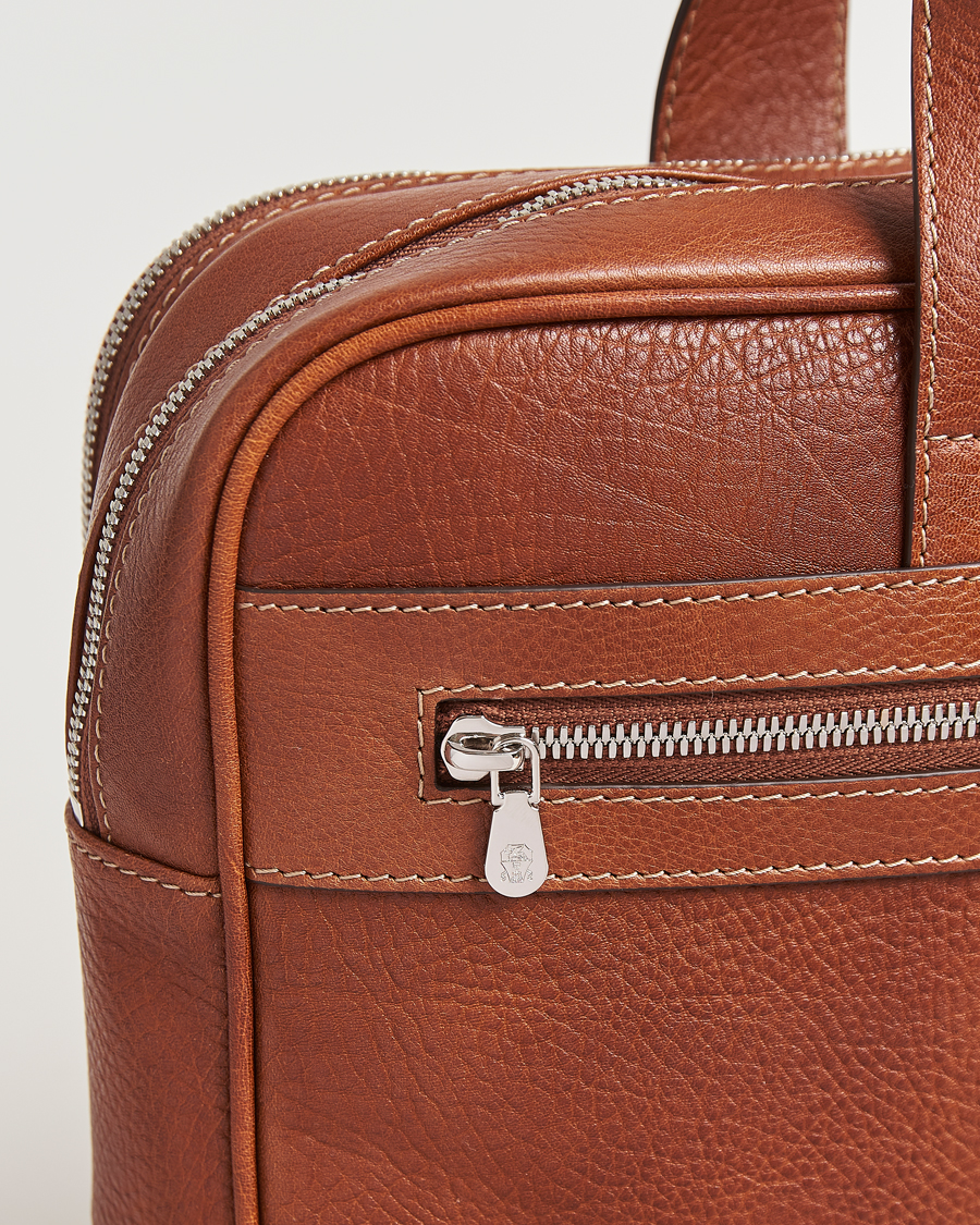 Men | Bags | Brunello Cucinelli | Grain Leather Briefcase Cognac