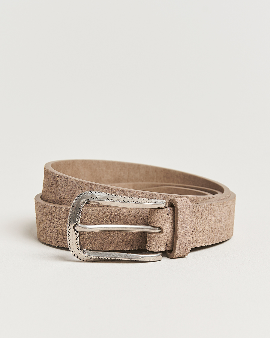 Men | Belts | Brunello Cucinelli | Plain Belt Beige Suede
