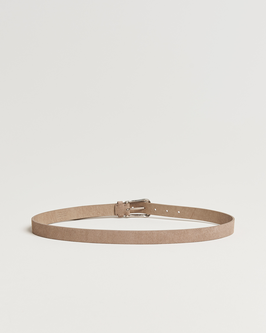 Men | Belts | Brunello Cucinelli | Plain Belt Beige Suede
