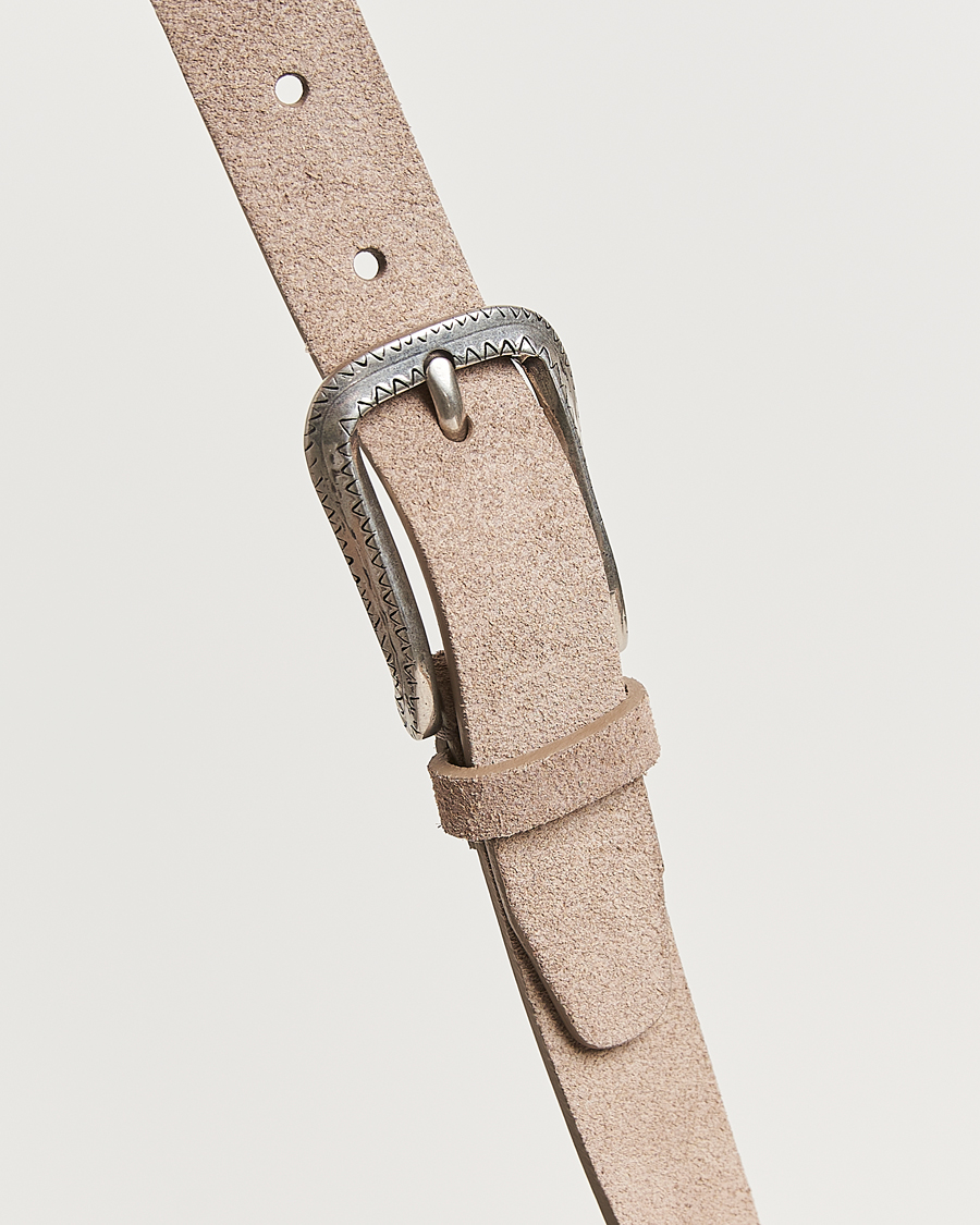 Men | Belts | Brunello Cucinelli | Plain Belt Beige Suede