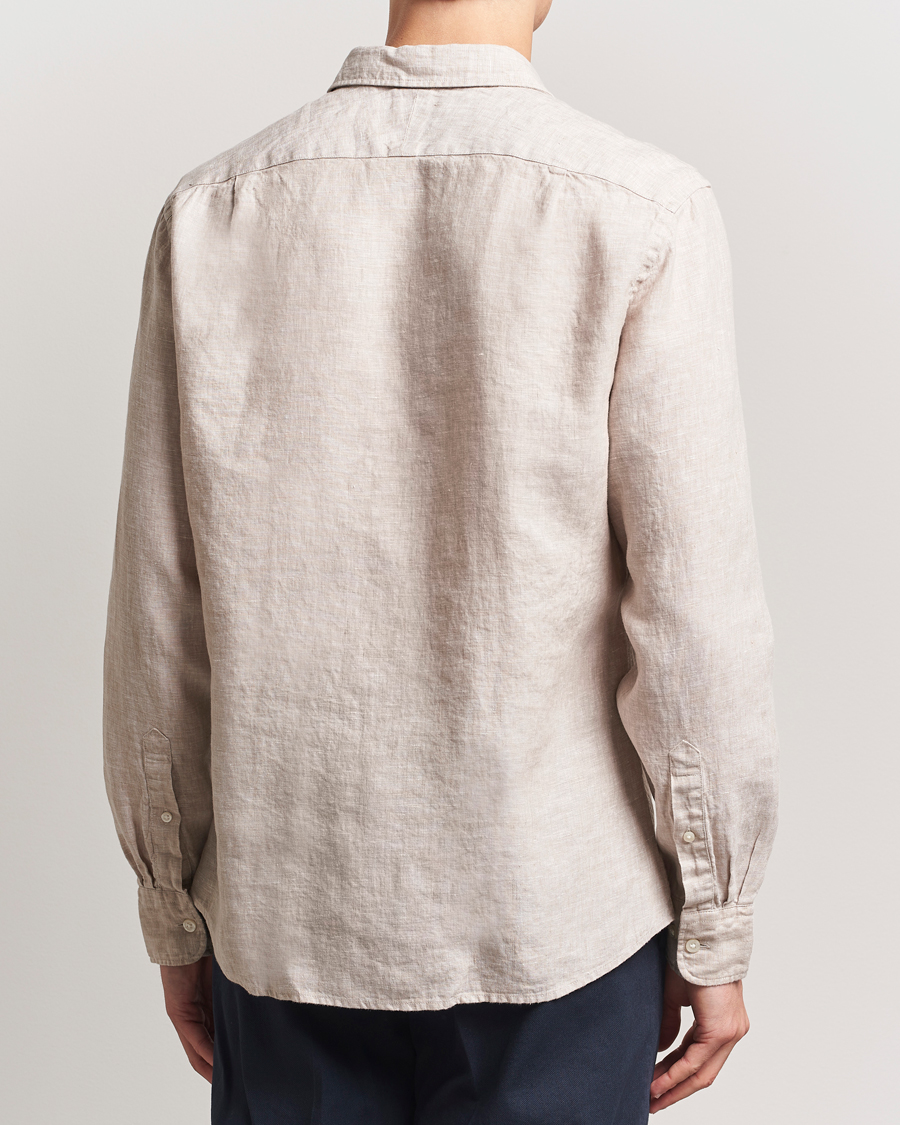 Men | Shirts | Charles Tyrwhitt | Pure Linen Slim Fit Shirt Oatmeal