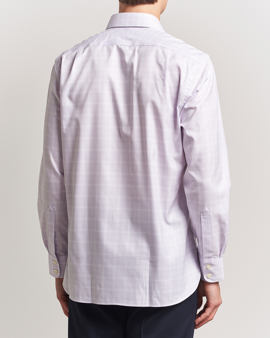 Men | Shirts | Charles Tyrwhitt | Egyptian Cotton Pow Check Shirt Lavender