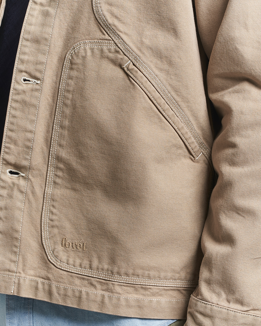 Men | Shirts | Forét | Berry Canvas Overshirt Khaki
