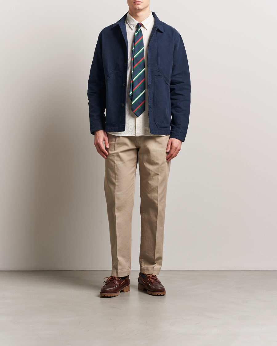 Men | Shirts | Forét | Berry Canvas Overshirt Navy