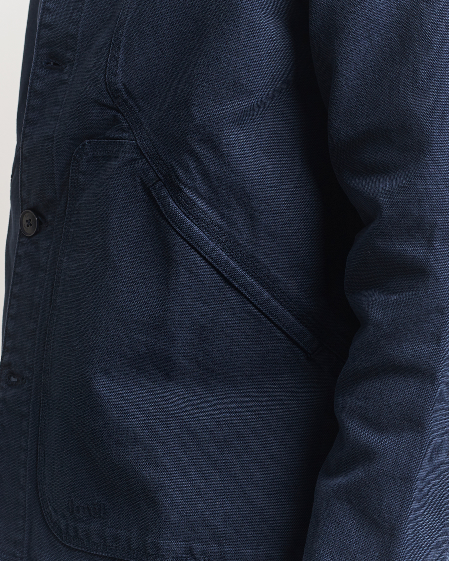 Men | Shirts | Forét | Berry Canvas Overshirt Navy