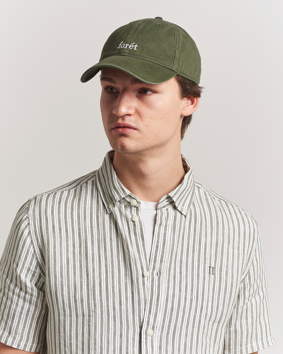 Men | Forét Hawk Washed Cap Army | Forét | Hawk Washed Cap Army