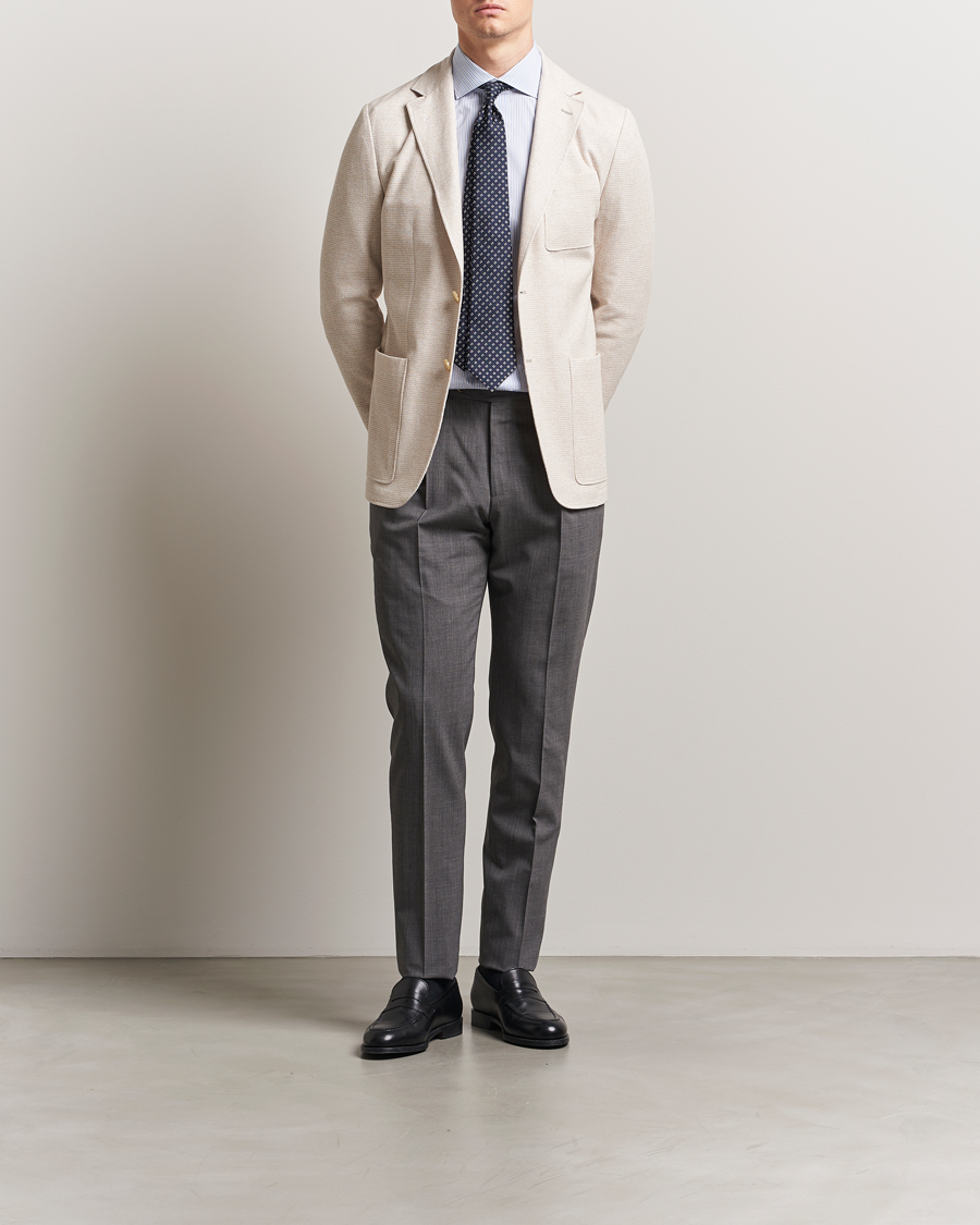 Men | Blazers | Canali | Structured Jersey Blazer Light Beige