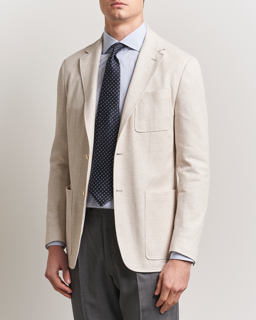 Men | Blazers | Canali | Structured Jersey Blazer Light Beige