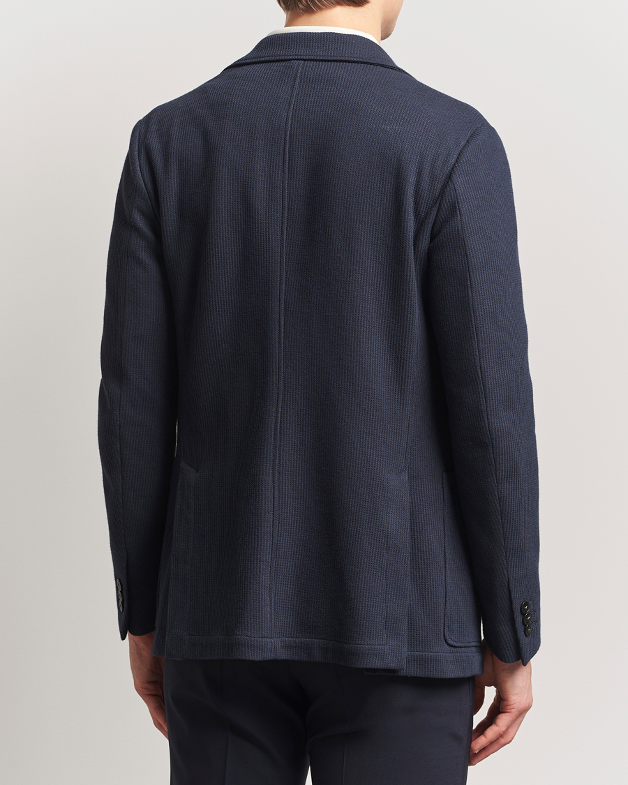 Men | Blazers | Canali | Cotton Blend Jersey Blazer Navy