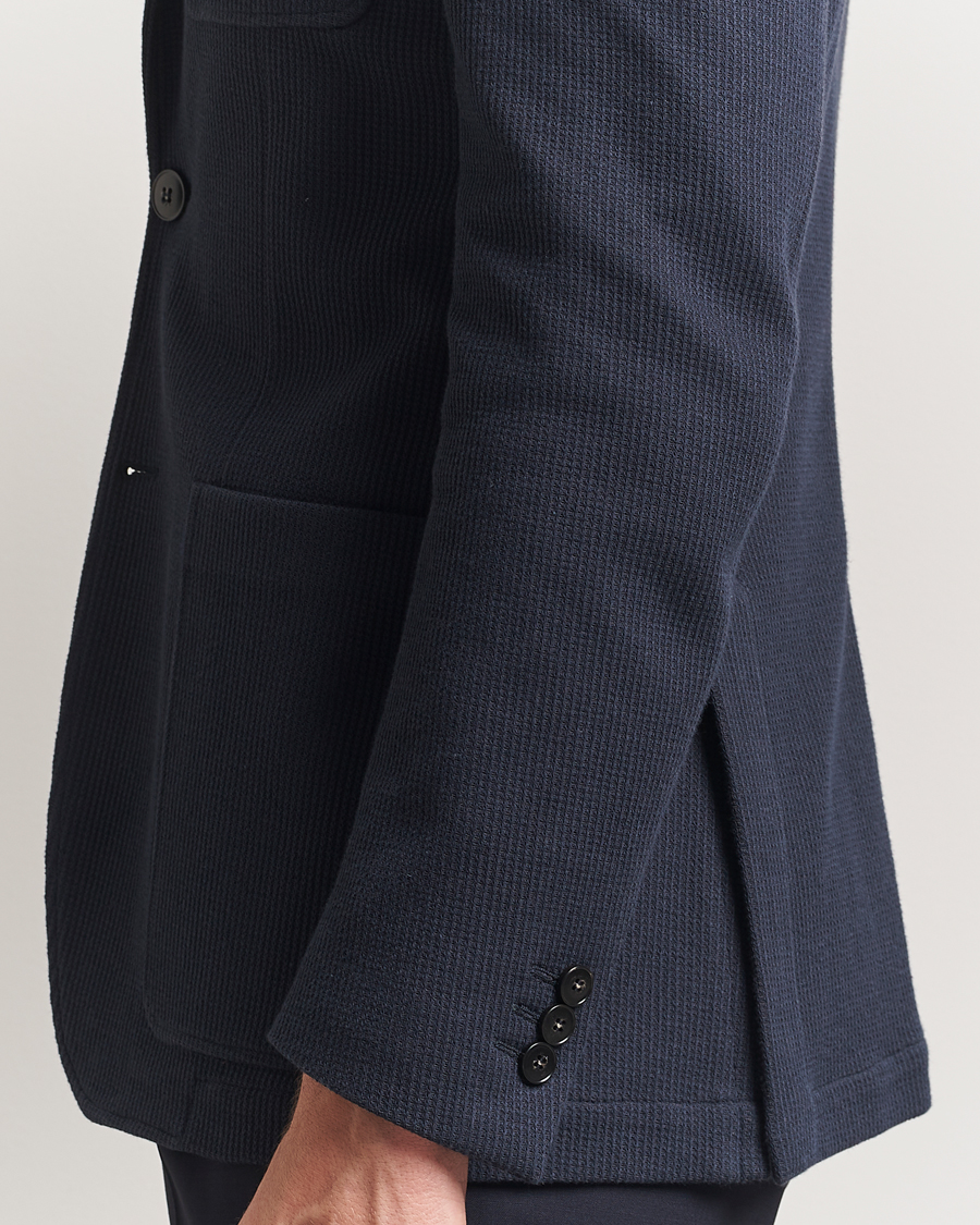 Men | Blazers | Canali | Cotton Blend Jersey Blazer Navy