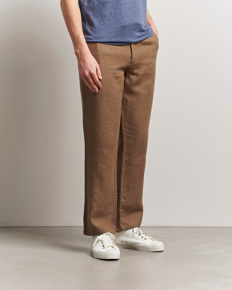 Men | Trousers | KnowledgeCotton Apparel | Loose Linen Pants Tuffet