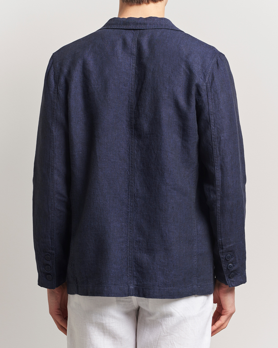 Men | Blazers | KnowledgeCotton Apparel | Linen Blazer Total Eclipse