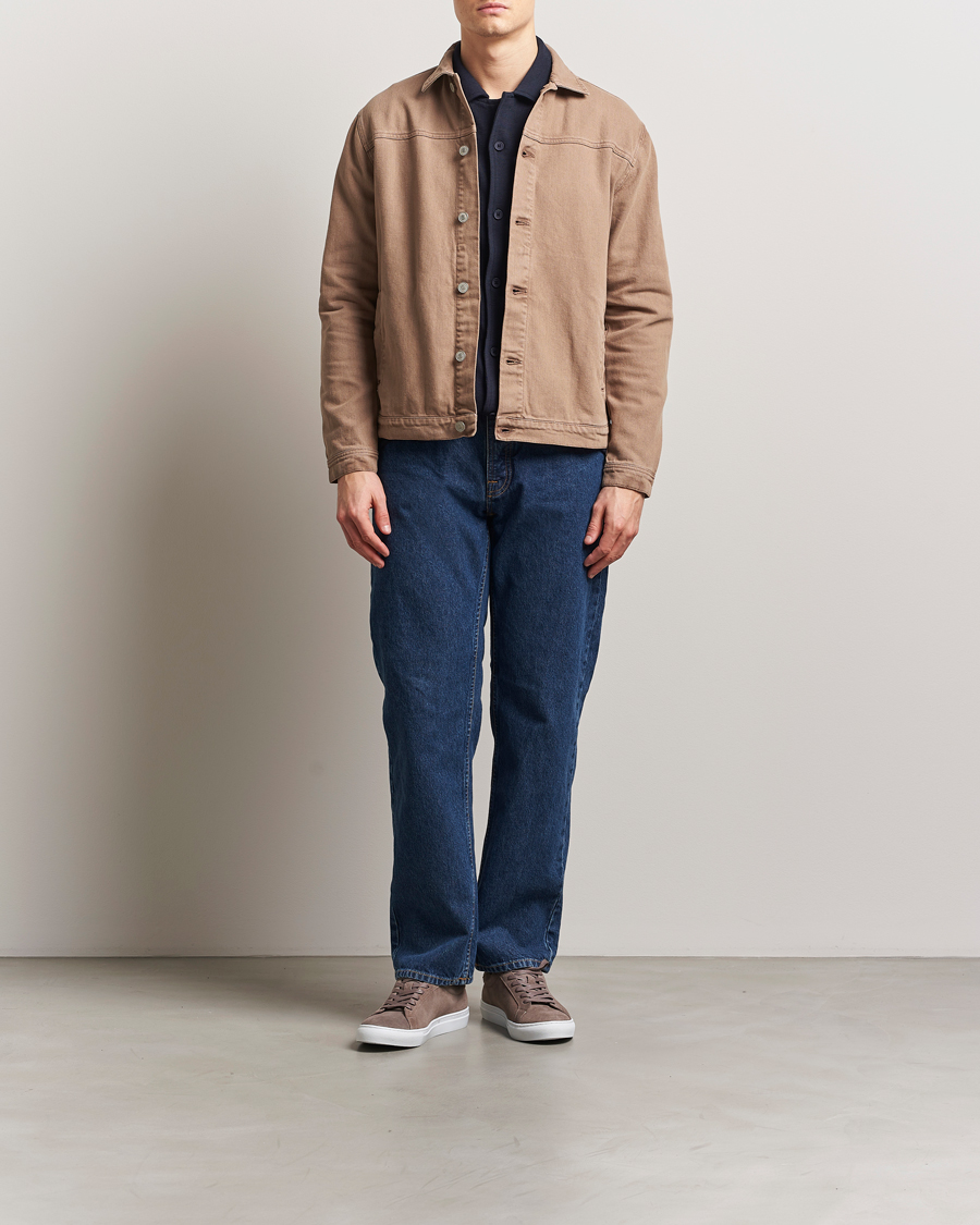 Men | Coats & Jackets | KnowledgeCotton Apparel | Twill Workwear Jacket Tiramisou