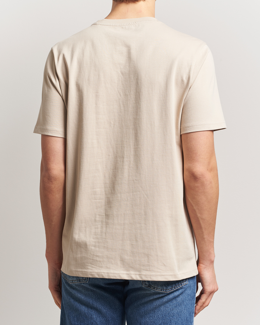 Men | T-Shirts | KnowledgeCotton Apparel | Loake Badge T-Shirt Beige
