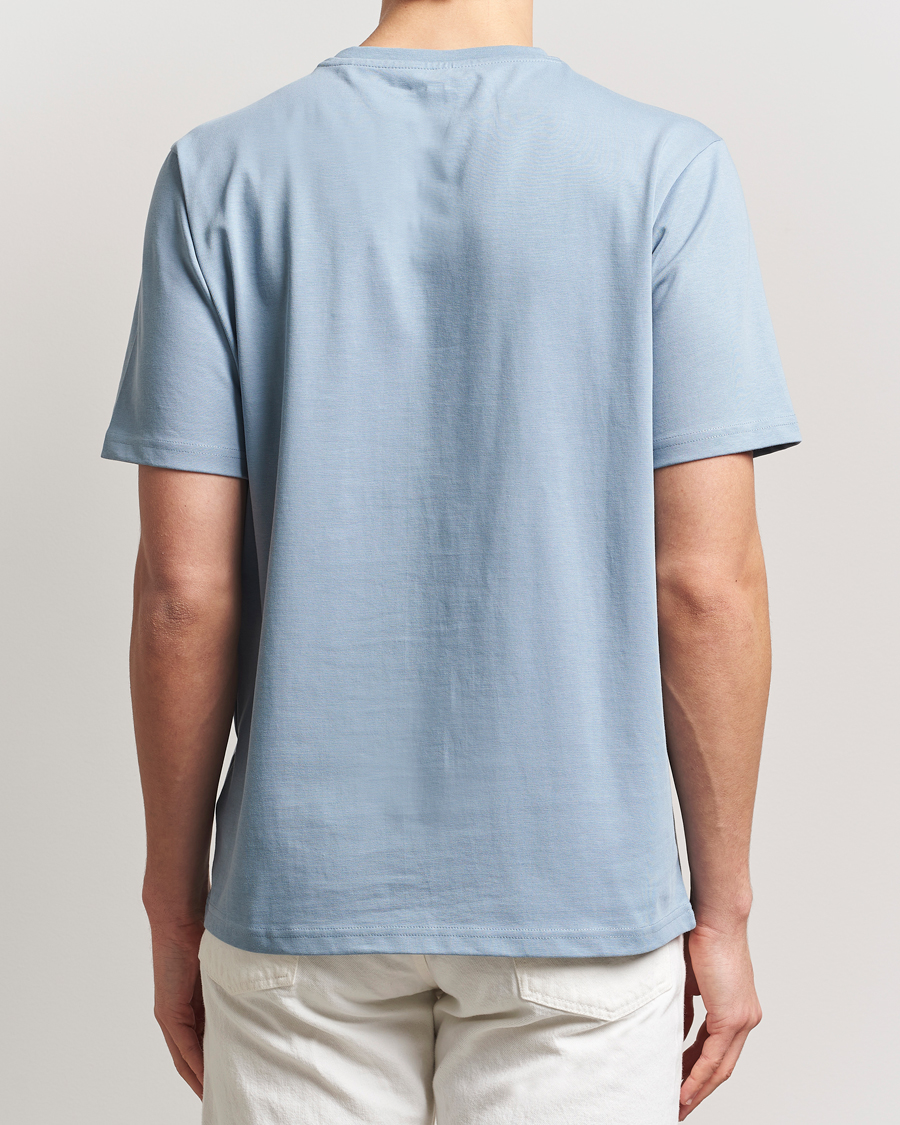 Men | T-Shirts | KnowledgeCotton Apparel | Loake Badge T-Shirt Ashley Blue