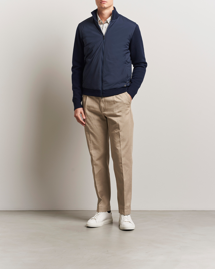 Men | Coats & Jackets | Scandinavian Edition | Leeway Hybrid Jacket Navy Blue