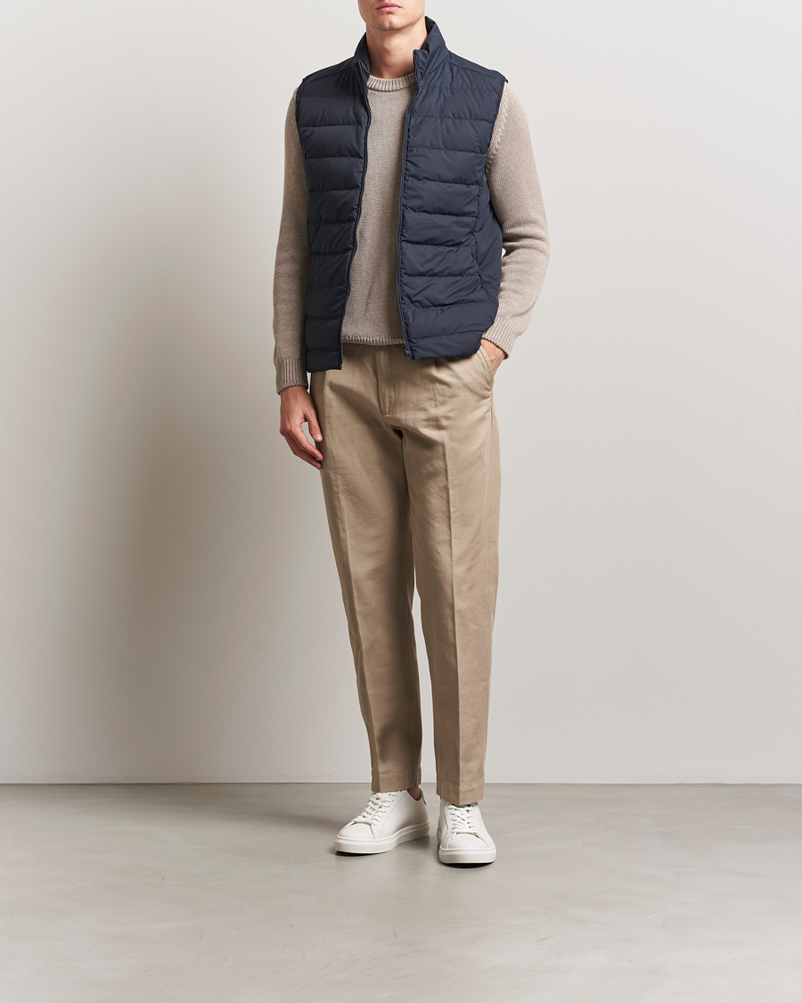 Men | Gilets | Scandinavian Edition | Ratio II Down Padded Vest Midnight Blue