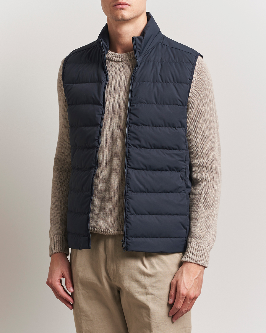 Men | Gilets | Scandinavian Edition | Ratio II Down Padded Vest Midnight Blue