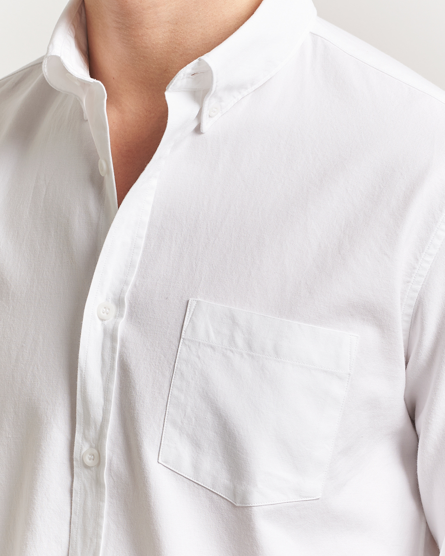 Men | Shirts | Sunspel | Oxford Button Down Shirt White