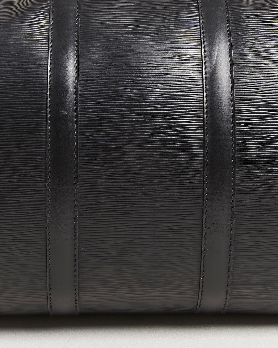 Men | Louis Vuitton Pre-Owned Keepall 45 Epi Leather Bag Black | Louis Vuitton Pre-Owned | Keepall 45 Epi Leather Bag Black
