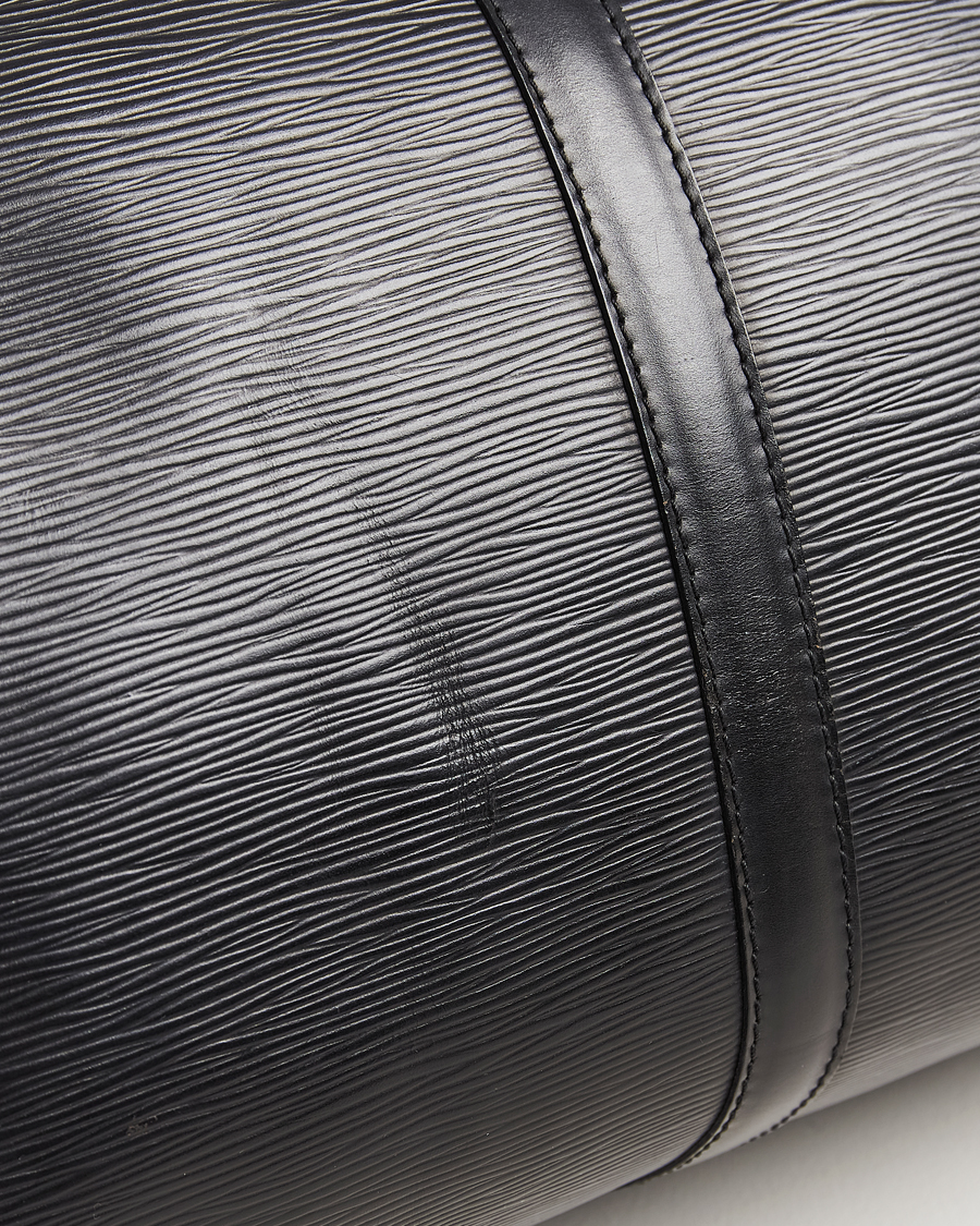 Men | Louis Vuitton Pre-Owned Keepall 45 Epi Leather Bag Black | Louis Vuitton Pre-Owned | Keepall 45 Epi Leather Bag Black